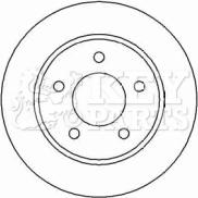 Key Parts KBD4448 - Гальмівний диск autozip.com.ua