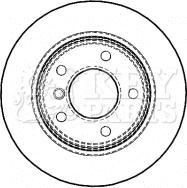 Key Parts KBD4465 - Гальмівний диск autozip.com.ua