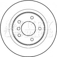 Key Parts KBD4466 - Гальмівний диск autozip.com.ua