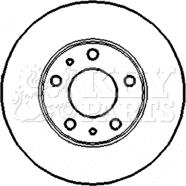 Key Parts KBD4414 - Гальмівний диск autozip.com.ua
