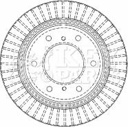 Key Parts KBD4480 - Гальмівний диск autozip.com.ua