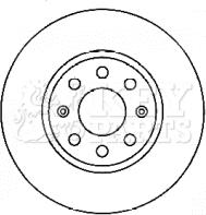 Key Parts KBD4553 - Гальмівний диск autozip.com.ua