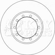 Key Parts KBD4566 - Гальмівний диск autozip.com.ua