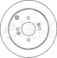 Key Parts KBD4578 - Гальмівний диск autozip.com.ua