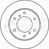 Key Parts KBD4692 - Гальмівний диск autozip.com.ua