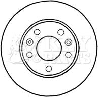 Key Parts KBD4640 - Гальмівний диск autozip.com.ua