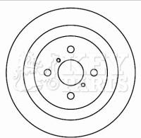 Key Parts KBD4601 - Гальмівний диск autozip.com.ua