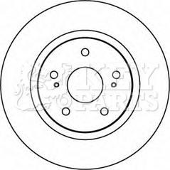 Key Parts KBD4607 - Гальмівний диск autozip.com.ua