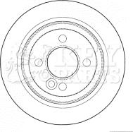 Key Parts KBD4627 - Гальмівний диск autozip.com.ua