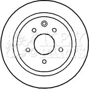 Key Parts KBD4670 - Гальмівний диск autozip.com.ua