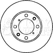 Key Parts KBD4093 - Гальмівний диск autozip.com.ua