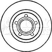 Key Parts KBD4066 - Гальмівний диск autozip.com.ua