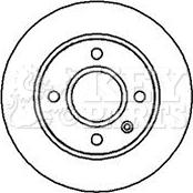 Key Parts KBD4025 - Гальмівний диск autozip.com.ua