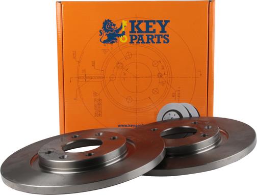 Key Parts KBD4078 - Гальмівний диск autozip.com.ua