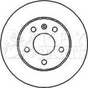 Key Parts KBD4114 - Гальмівний диск autozip.com.ua