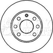 Key Parts KBD4857 - Гальмівний диск autozip.com.ua