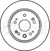 Key Parts KBD4804 - Гальмівний диск autozip.com.ua