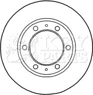 Key Parts KBD4815 - Гальмівний диск autozip.com.ua