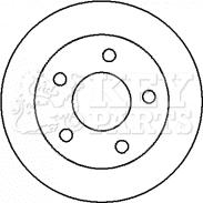 Key Parts KBD4304 - Гальмівний диск autozip.com.ua