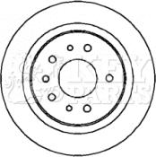 Key Parts KBD4319 - Гальмівний диск autozip.com.ua