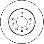 Key Parts KBD4318 - Гальмівний диск autozip.com.ua