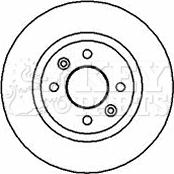 Key Parts KBD4317 - Гальмівний диск autozip.com.ua