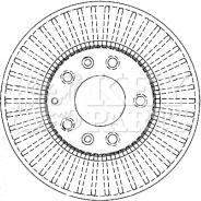 Key Parts KBD4334 - Гальмівний диск autozip.com.ua