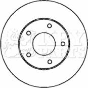 Key Parts KBD4327 - Гальмівний диск autozip.com.ua