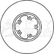 Key Parts KBD4241 - Гальмівний диск autozip.com.ua