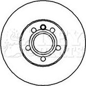 Key Parts KBD4250 - Гальмівний диск autozip.com.ua