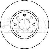 Key Parts KBD4253 - Гальмівний диск autozip.com.ua