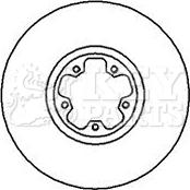 Key Parts KBD4221 - Гальмівний диск autozip.com.ua