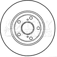 Key Parts KBD4745 - Гальмівний диск autozip.com.ua