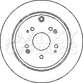 Key Parts KBD4748 - Гальмівний диск autozip.com.ua