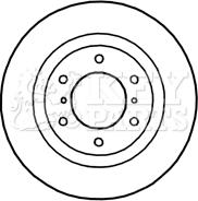 Key Parts KBD4754 - Гальмівний диск autozip.com.ua