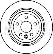 Key Parts KBD4767 - Гальмівний диск autozip.com.ua