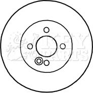 Key Parts KBD4732 - Гальмівний диск autozip.com.ua