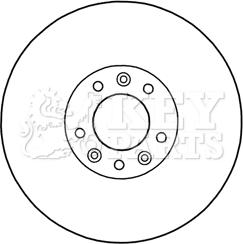 Key Parts KBD5969S - Гальмівний диск autozip.com.ua