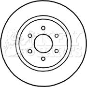 Key Parts KBD5145 - Гальмівний диск autozip.com.ua