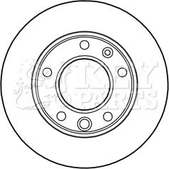 Key Parts KBD5134 - Гальмівний диск autozip.com.ua