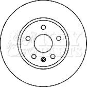 Key Parts KBD5894S - Гальмівний диск autozip.com.ua