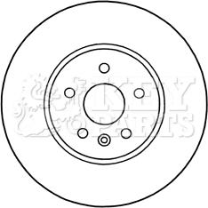 Key Parts KBD5314 - Гальмівний диск autozip.com.ua