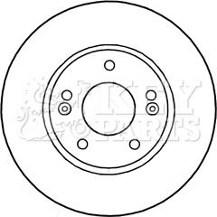 Key Parts KBD5313 - Гальмівний диск autozip.com.ua