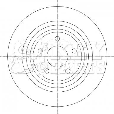 Key Parts KBD5385 - Гальмівний диск autozip.com.ua