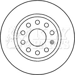 Key Parts KBD5200 - Гальмівний диск autozip.com.ua