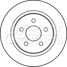 Key Parts KBD5210 - Гальмівний диск autozip.com.ua