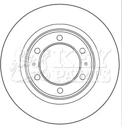 Key Parts KBD5289 - Гальмівний диск autozip.com.ua