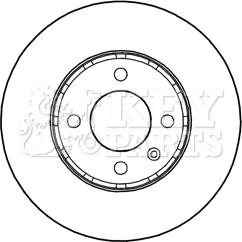 Key Parts KBD5236 - Гальмівний диск autozip.com.ua