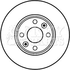 Key Parts KBD5226 - Гальмівний диск autozip.com.ua