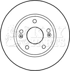 Key Parts KBD5270 - Гальмівний диск autozip.com.ua